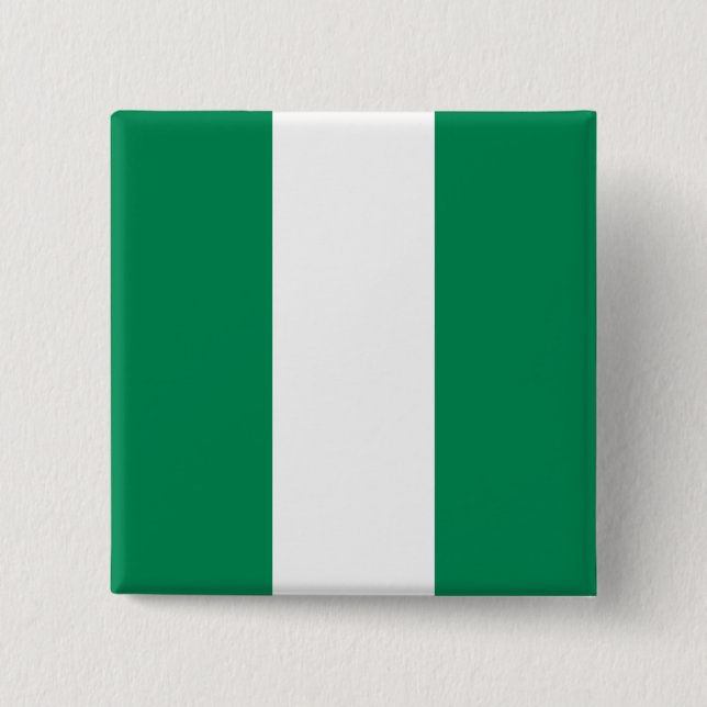 Nigeria (Nigerian) Flag Button (Front)