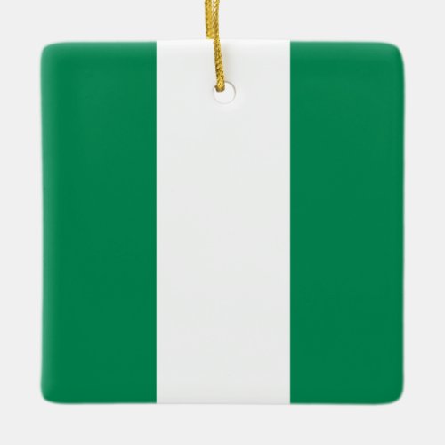 Nigeria Nigerian Flag  Ceramic Ornament