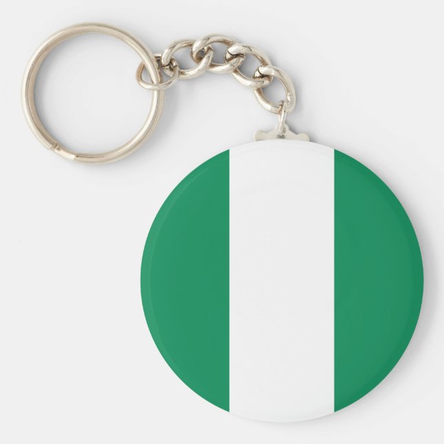 Nigeria (Nigerian) Flag Keychain (Front)