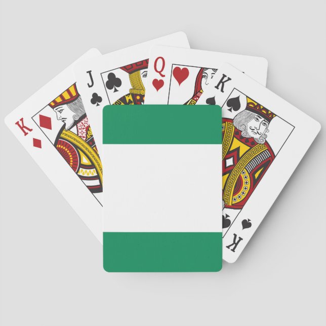 Nigeria (Nigerian) Flag Poker Cards (Back)