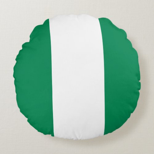 Nigeria Nigerian Flag Round Pillow