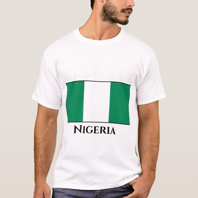 Nigeria (Nigerian) Flag T-Shirt (Front)