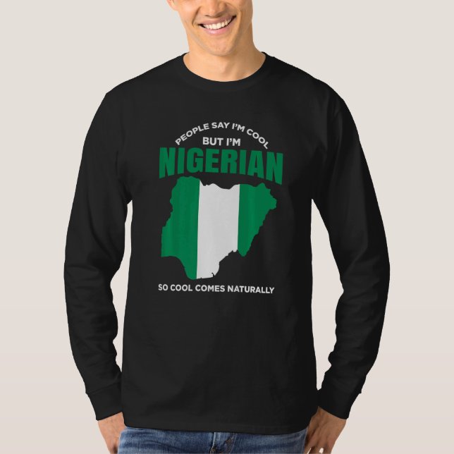 Nigeria Pride Nigerian African American Nigerian R T-Shirt (Front)