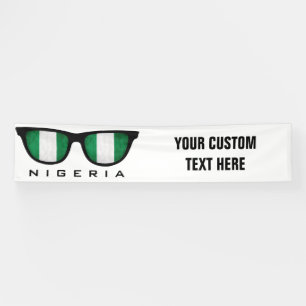 Nigeria Shades custom text & color banner