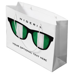 Nigeria Shades custom text & color gift bag