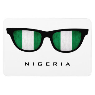 Nigeria Shades custom text & color magnet