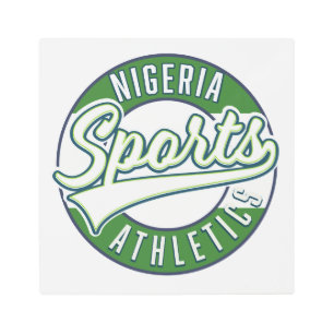 Nigeria Sports Athletic logo Metal Print