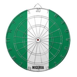 "Nigeria Strikes!" Patriotic Dart Board
