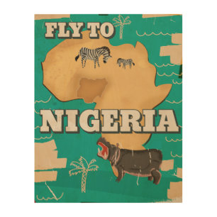Nigeria Vintage Travel poster