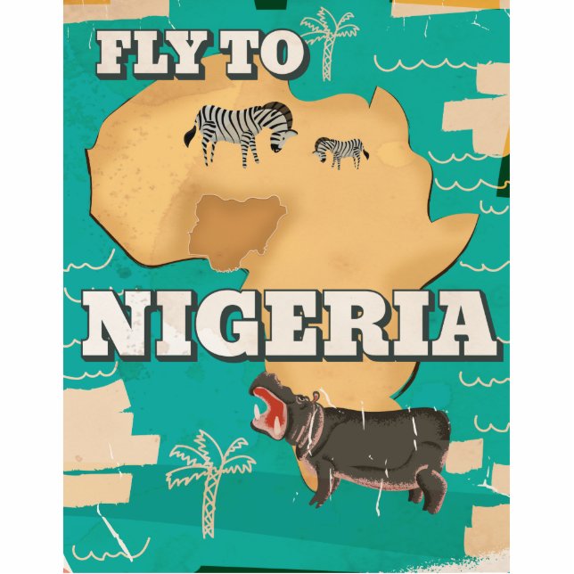 Nigeria Vintage Travel poster Cutout (Front)