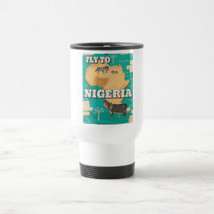 Nigeria Vintage Travel poster. Travel Mug