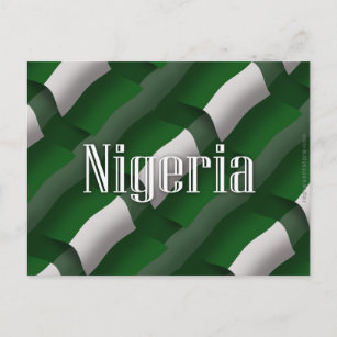 Nigeria Waving Flag Postcard