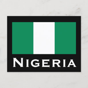 Nigeria with Nigerian Flag (West Africa) Postcard