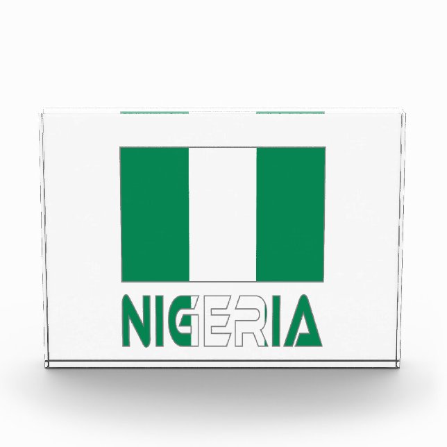 Nigeria with the Nigerian Flag  Award (Front)