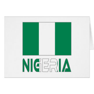 Nigeria with the Nigerian Flag Cards