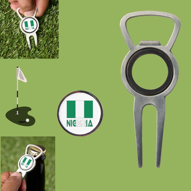 Nigeria with the Nigerian Flag  Divot Tool (Creator Uploaded)