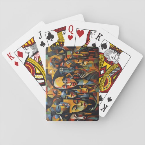 Nigerian Abstract Art Africa Art Poker Cards