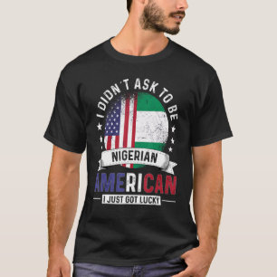Nigerian American Countries Flags Pride Nigeria Fl T-Shirt