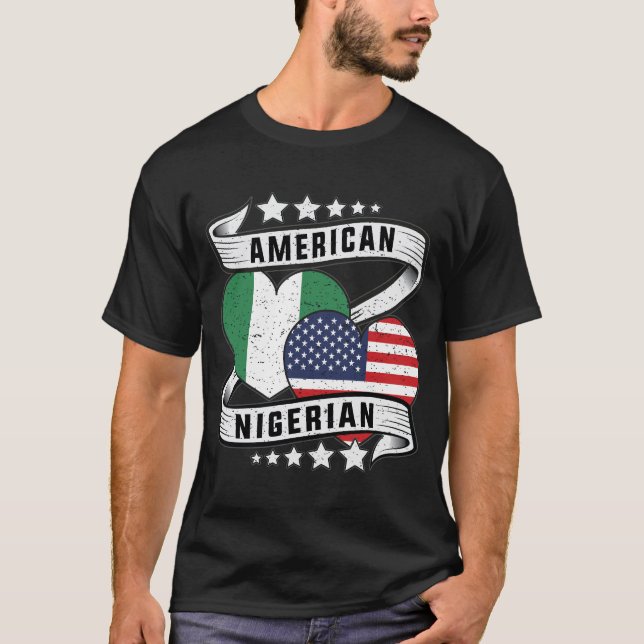 Nigerian American flag shirt (Front)