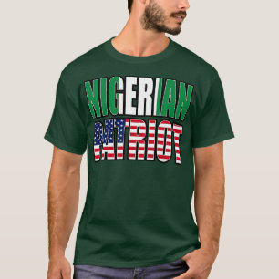 Nigerian American Patriot Pride Heritage Flag T-Shirt