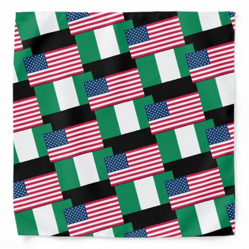 Nigerian and USA Flag Bandana Together
