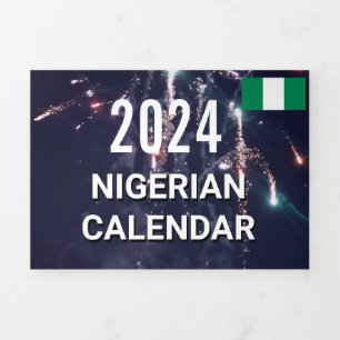 Nigerian Calendar 2024 Tri-Fold Program