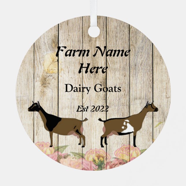 Nigerian Dwarf Dairy Goat - Milking Time Metal Ornament (Back)