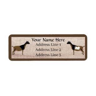Nigerian Dwarf Dairy Goat Return Address Label