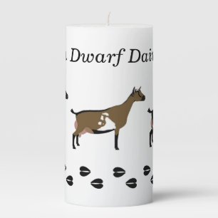 Nigerian Dwarf Dairy Goat Show Herd Pillar Candle