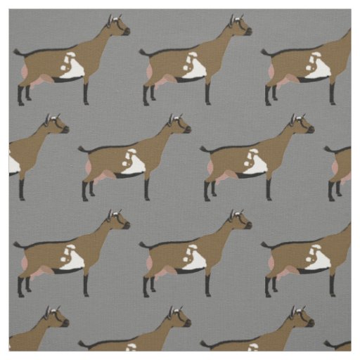 Nigerian Dwarf Dairy Goats on Grey Fabric