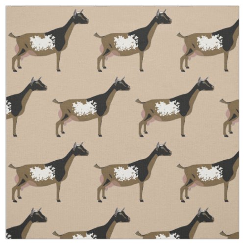 Nigerian Dwarf Dairy Goats on Tan Fabric