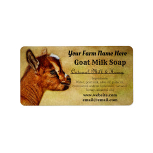 Nigerian Dwarf Kid Goat Milk Soap Label
