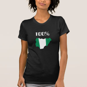 nigerian flag, 100% T-Shirt