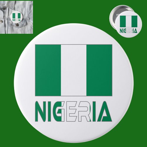 Nigerian Flag and Nigeria Button