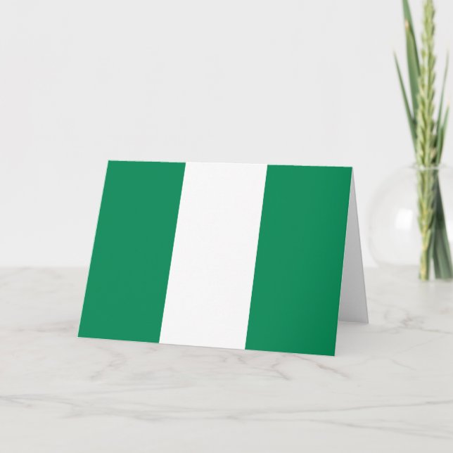 Nigerian Flag Card (Front)