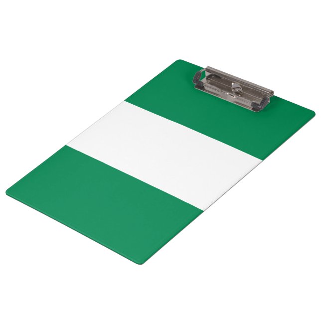 Nigerian Flag Clipboard (Angled)