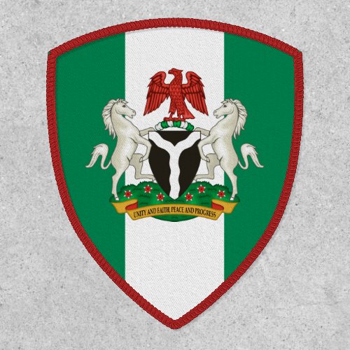 Nigerian Flag  Coat of Arms Flag of Nigeria Patch