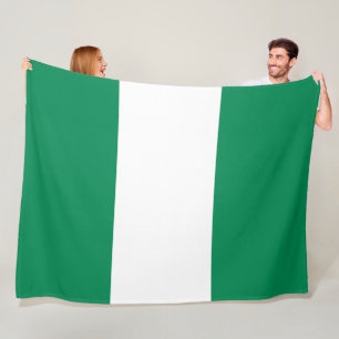 Nigerian Flag Fleece Blanket