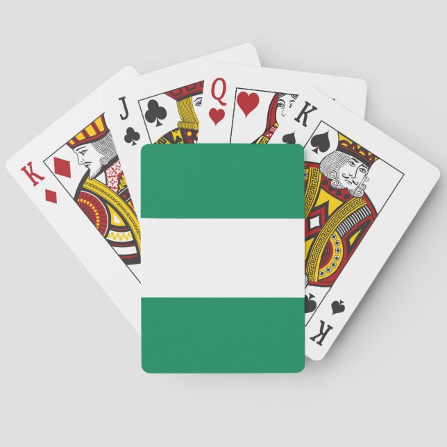 Nigerian Flag (Nigeria) Poker Cards (Back)