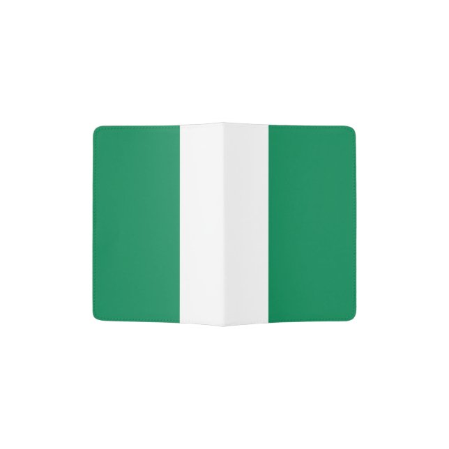 Nigerian Flag Passport Holder (Opened)