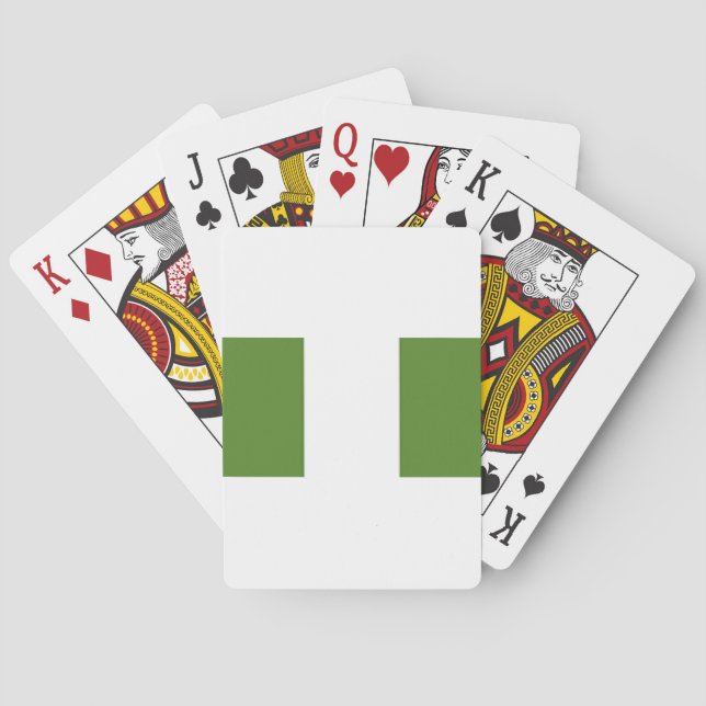 Nigerian Flag Poker Cards (Back)