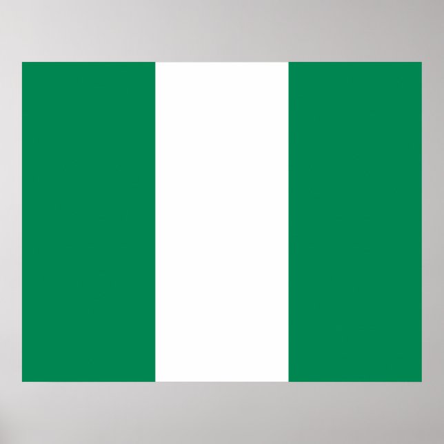 Nigerian Flag Poster (Front)