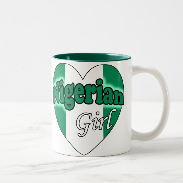 Nigerian Girl Two-Tone Coffee Mug (Right)