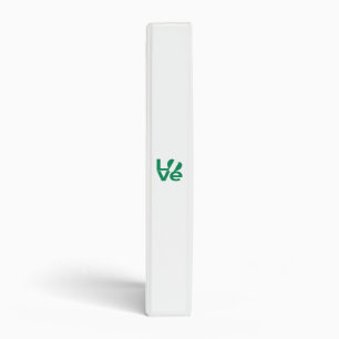 Nigerian Green LOVE Heart Flag  Binder