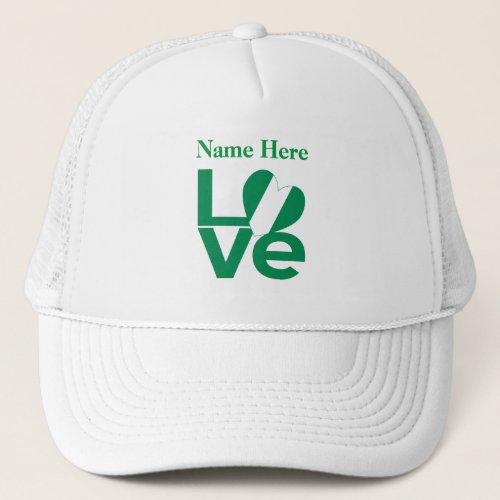 Nigerian Love Green Personalized  Trucker Hat