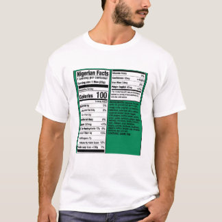 Nigerian Men Facts - Nutritional T-Shirt