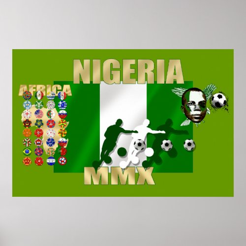 Nigerian pride 2010 Naija Super Eagles Poster