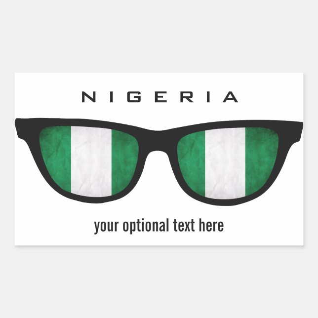 Nigerian Shades custom stickers (Front)