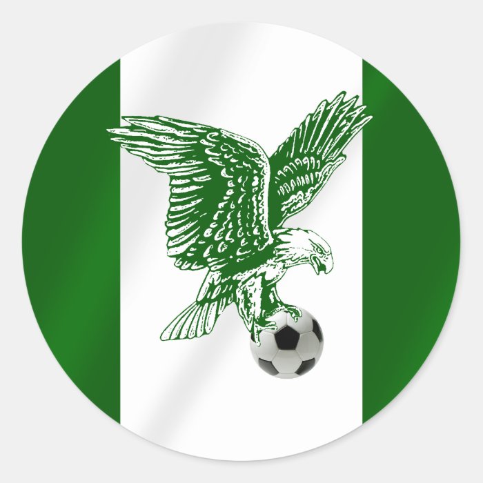Nigerian Super Eagles flag of Nigeria Sticker