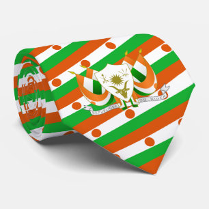 Nigerien Flag & Coat of Arms, Flag of Niger Neck Tie